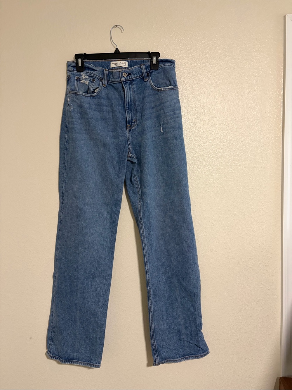Abercrombie & Fitch Classic Blue Straight-Leg Jeans